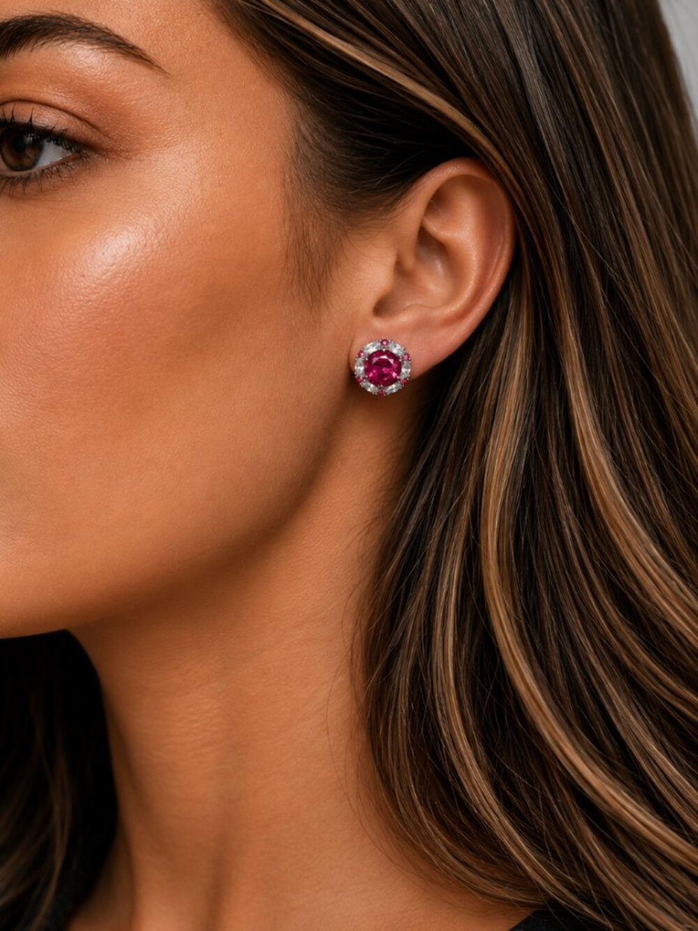 "Diva" Hot Pink Earrings
